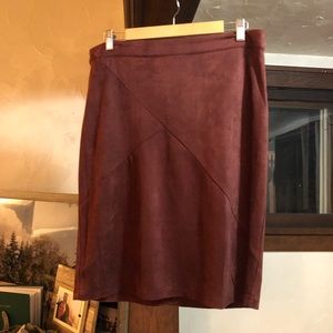 41 Hawthorn Faux Suede Skirt